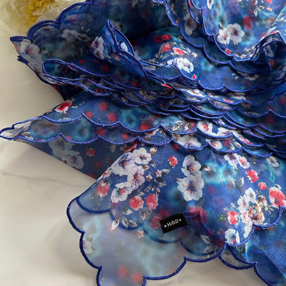 
                      
                        Floral organza Dupatta
                      
                    