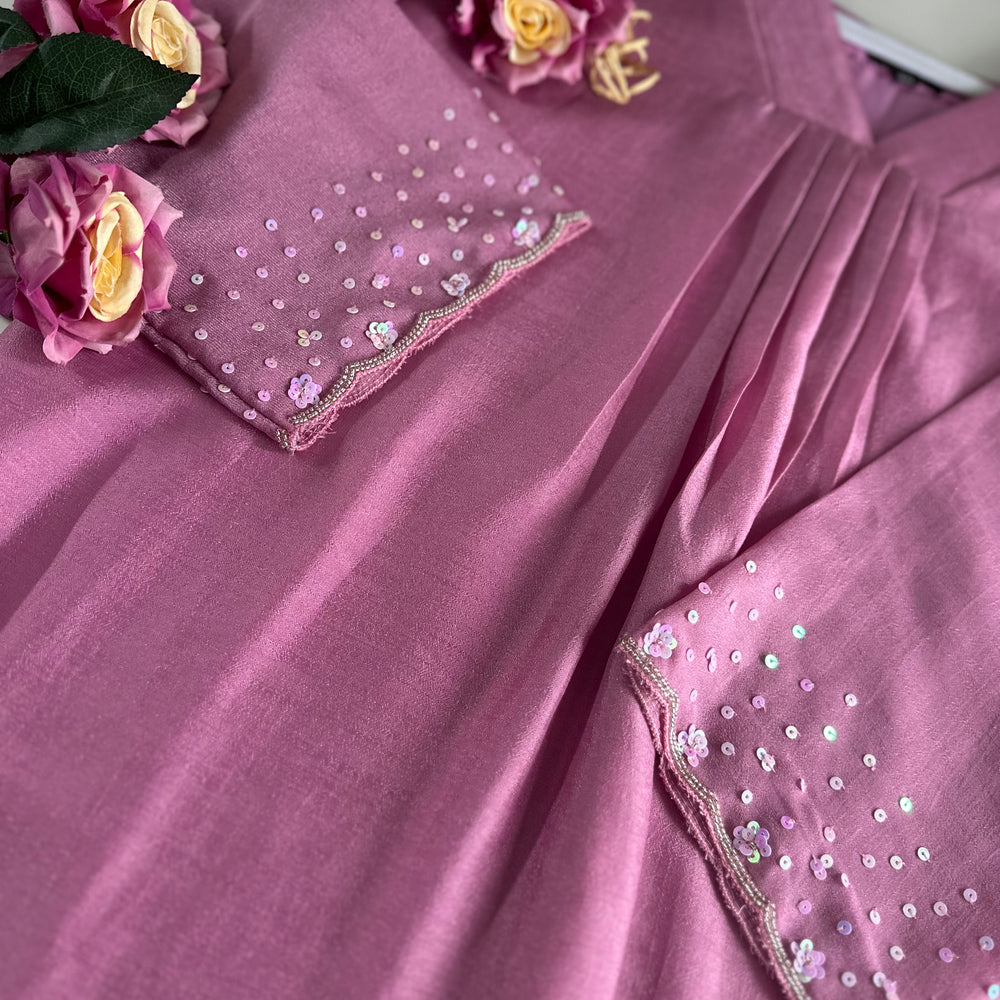 
                      
                        Lotus Pink Silk Kurta
                      
                    