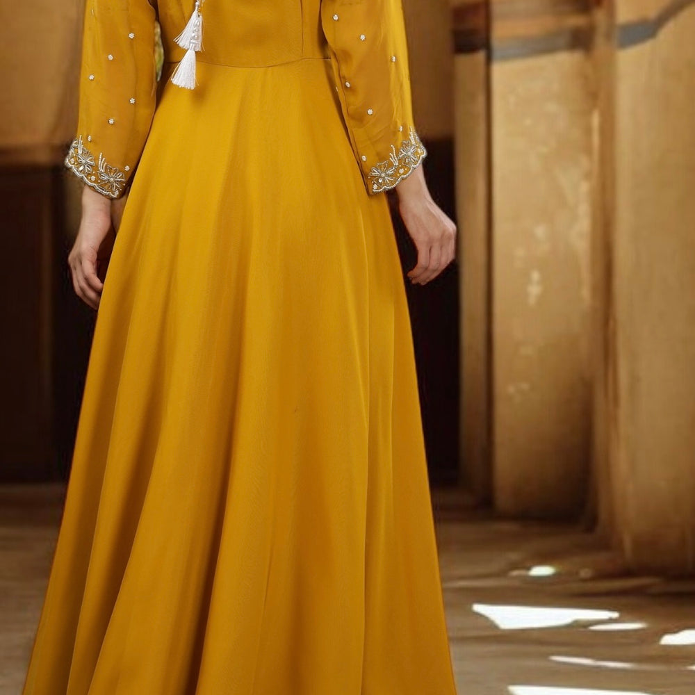 
                      
                        Sunrise Yellow Flared Kurta Set
                      
                    