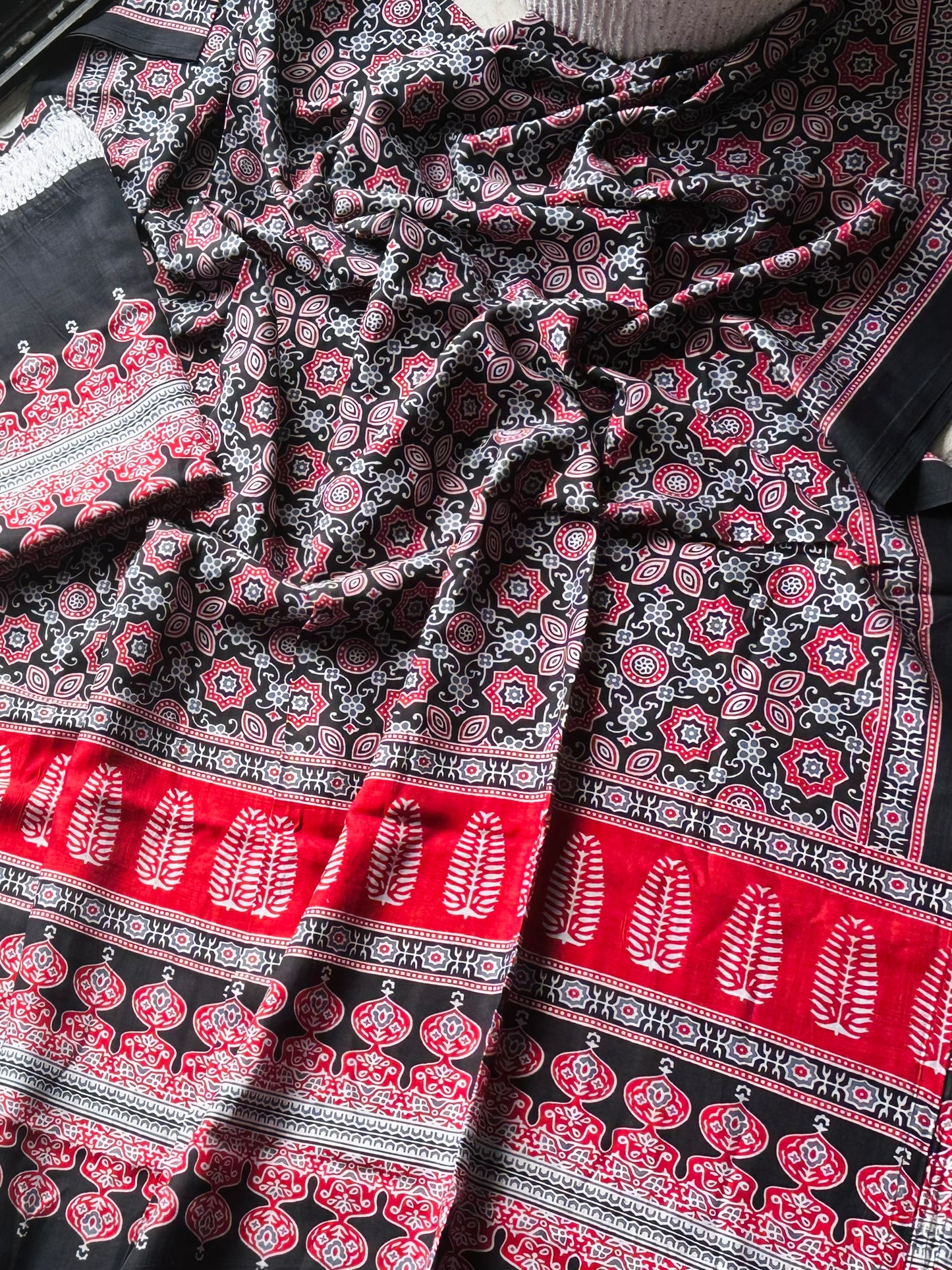 Ajrak Print Dupattas Design 2