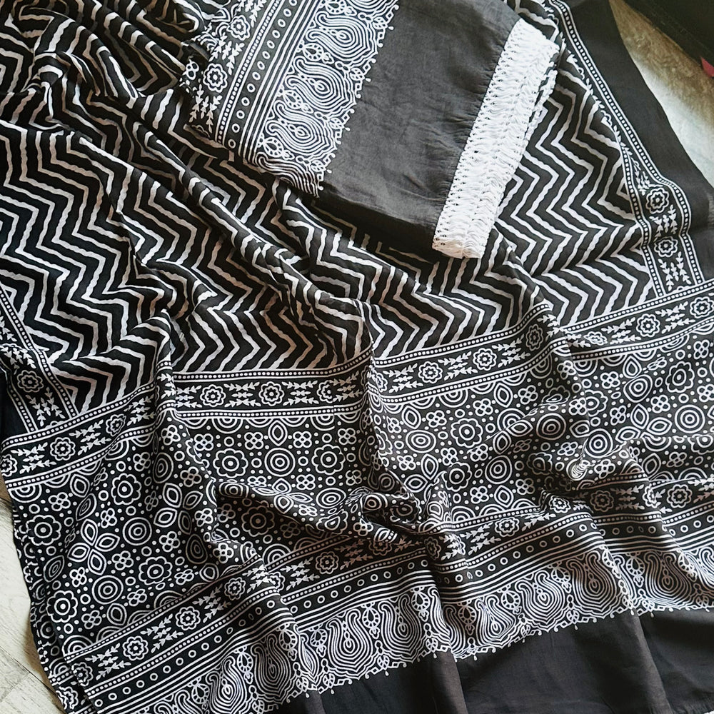 
                      
                        Ajrak Printed ZigZag - Design 5
                      
                    