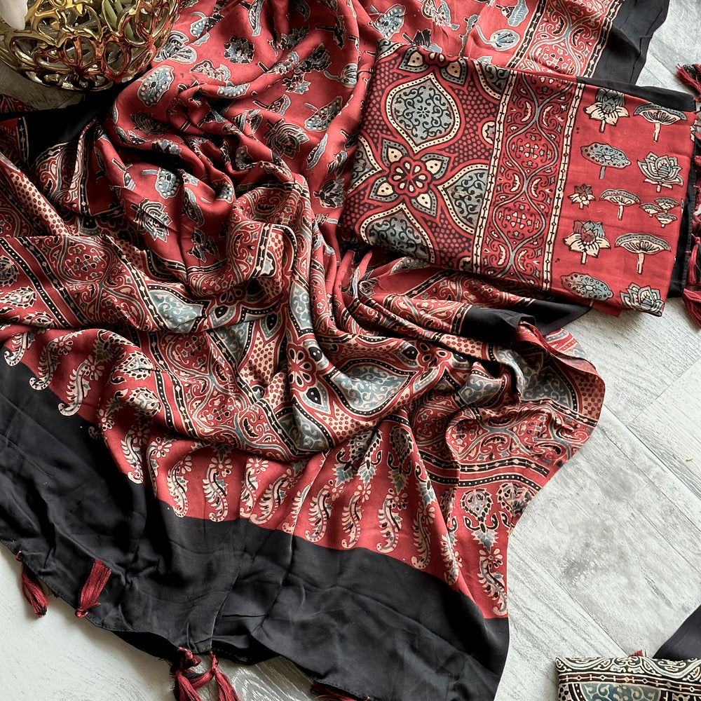 Pure Modal Silk Ajrak Dupattas