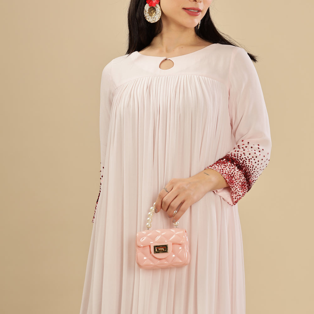 
                      
                        Pale Pink Redliscious Embellished Kurta
                      
                    