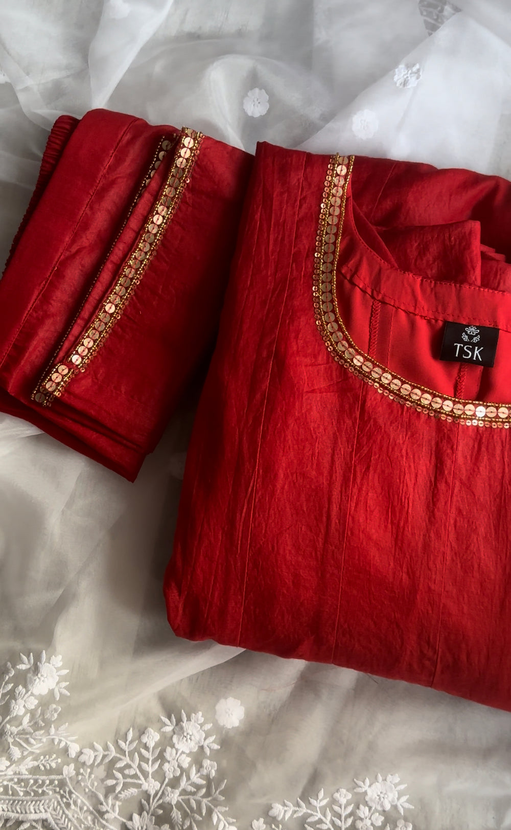 Glass Chanderi Classix Kurta Set