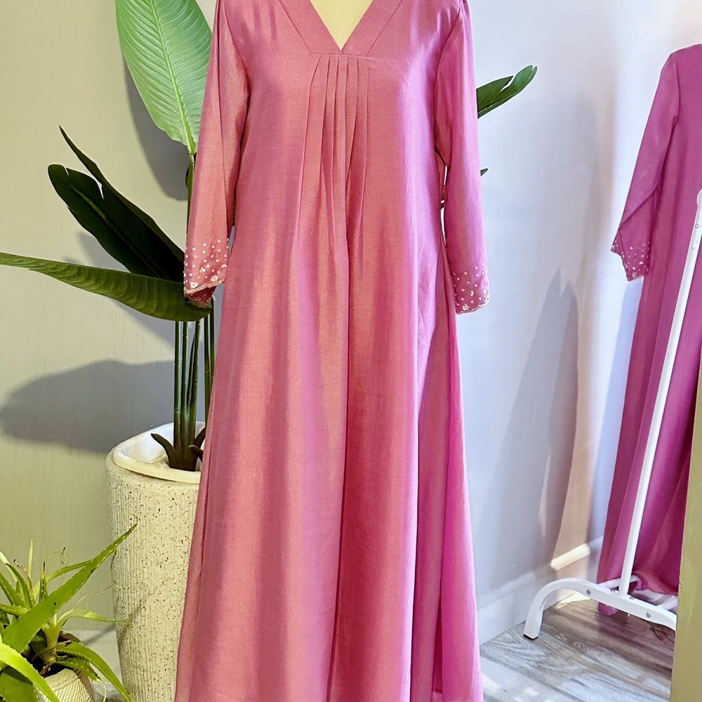 
                      
                        Lotus Pink Silk Kurta
                      
                    