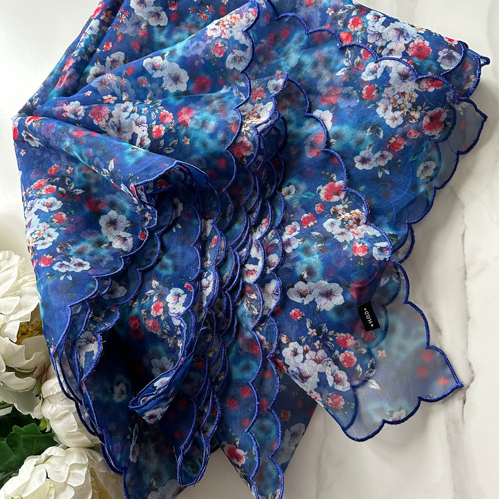 
                      
                        Floral organza Dupatta
                      
                    