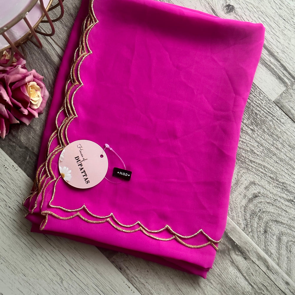 
                      
                        Customized Scallop Georgette Dupatta
                      
                    