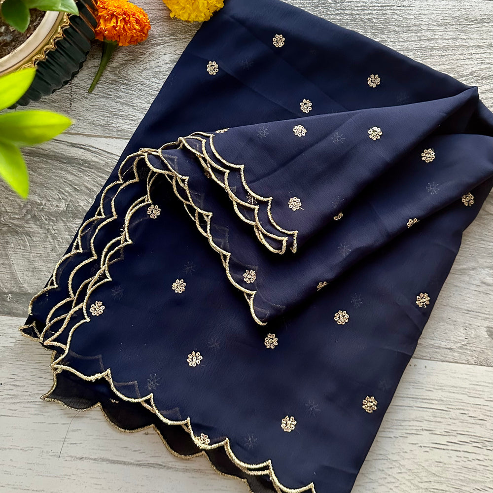 
                      
                        Soft Georgette Handmade scalloped Dupattas
                      
                    