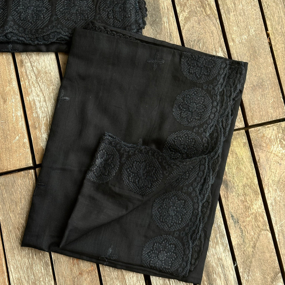 Black Mul Cotton Dupattas