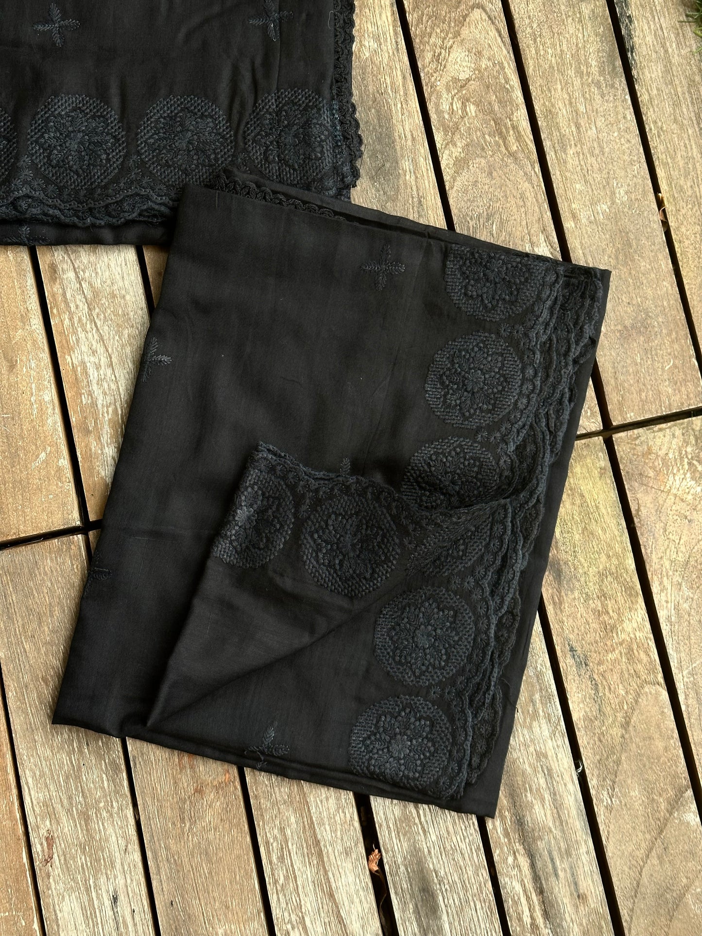 Black Mul Cotton Dupattas