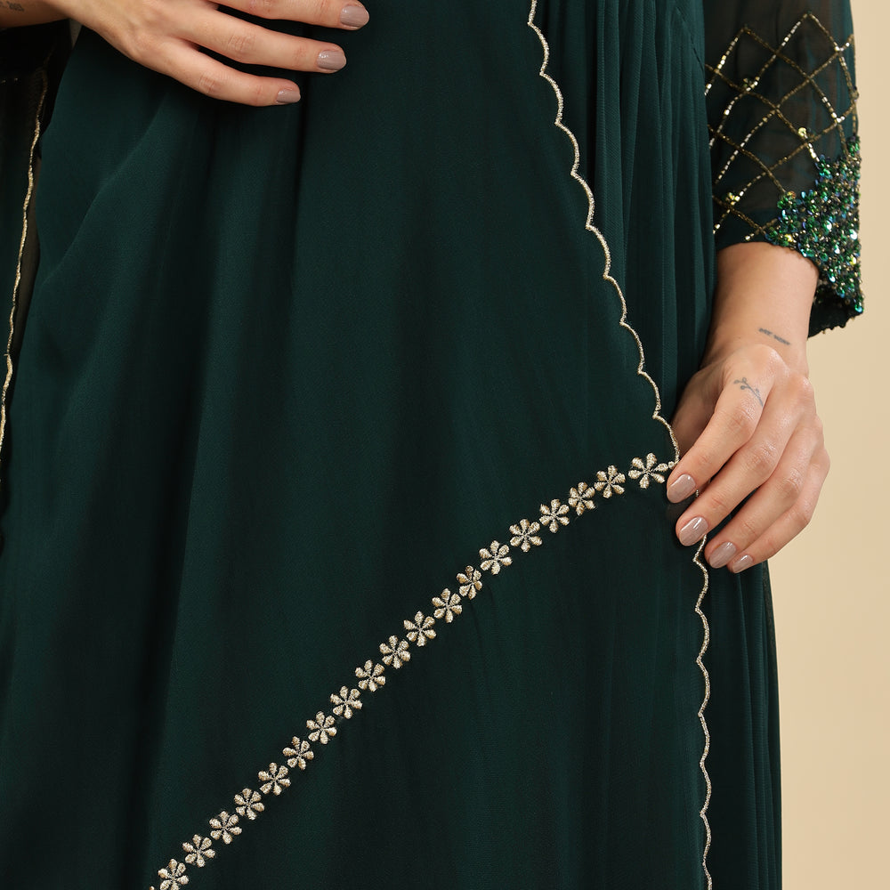 
                      
                        TARA’24 Teal Green Rich Detailed Kurta Set
                      
                    