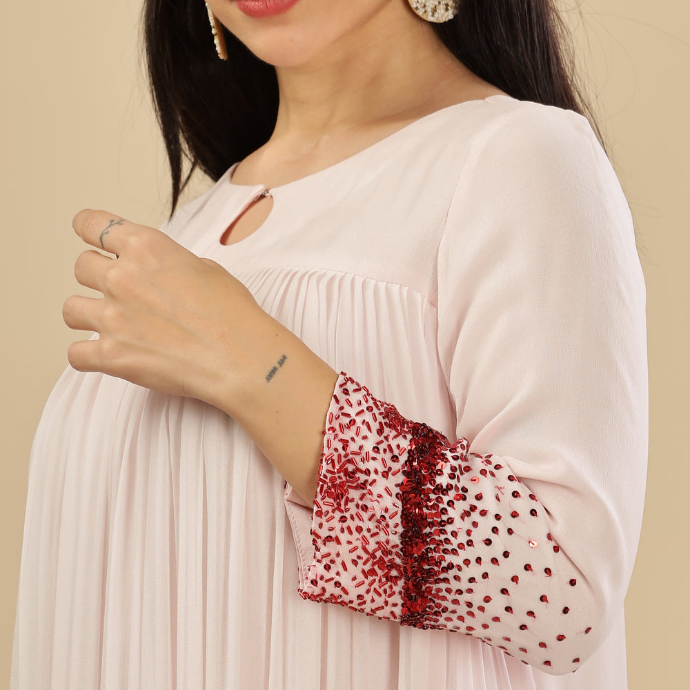 
                      
                        Pale Pink Redliscious Embellished Kurta
                      
                    