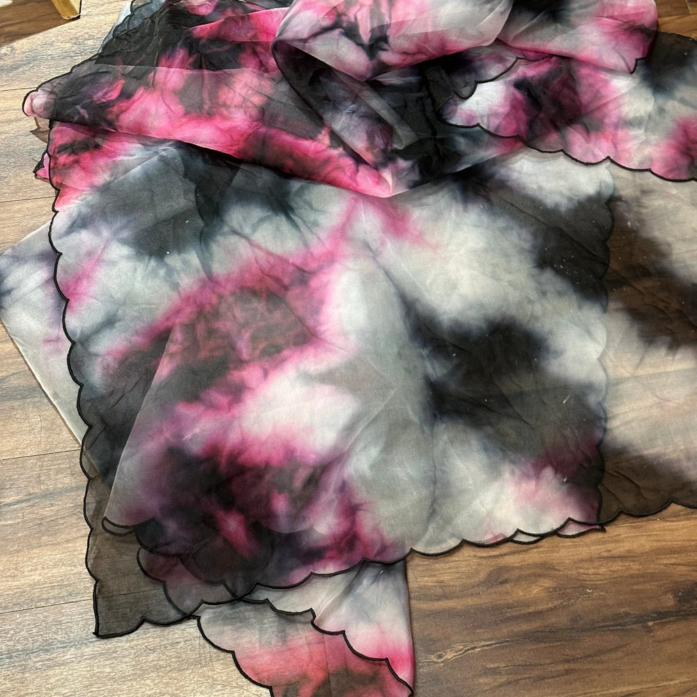 
                      
                        Black Ombré Tie Dye Dupatta - The Story Kameez
                      
                    