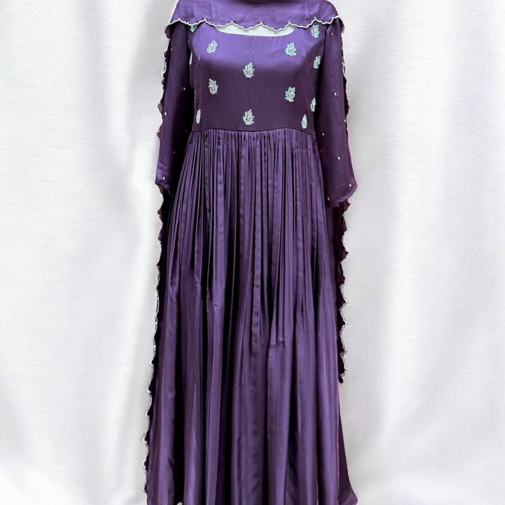 Lilac Modal silk Kurta set - The Story Kameez