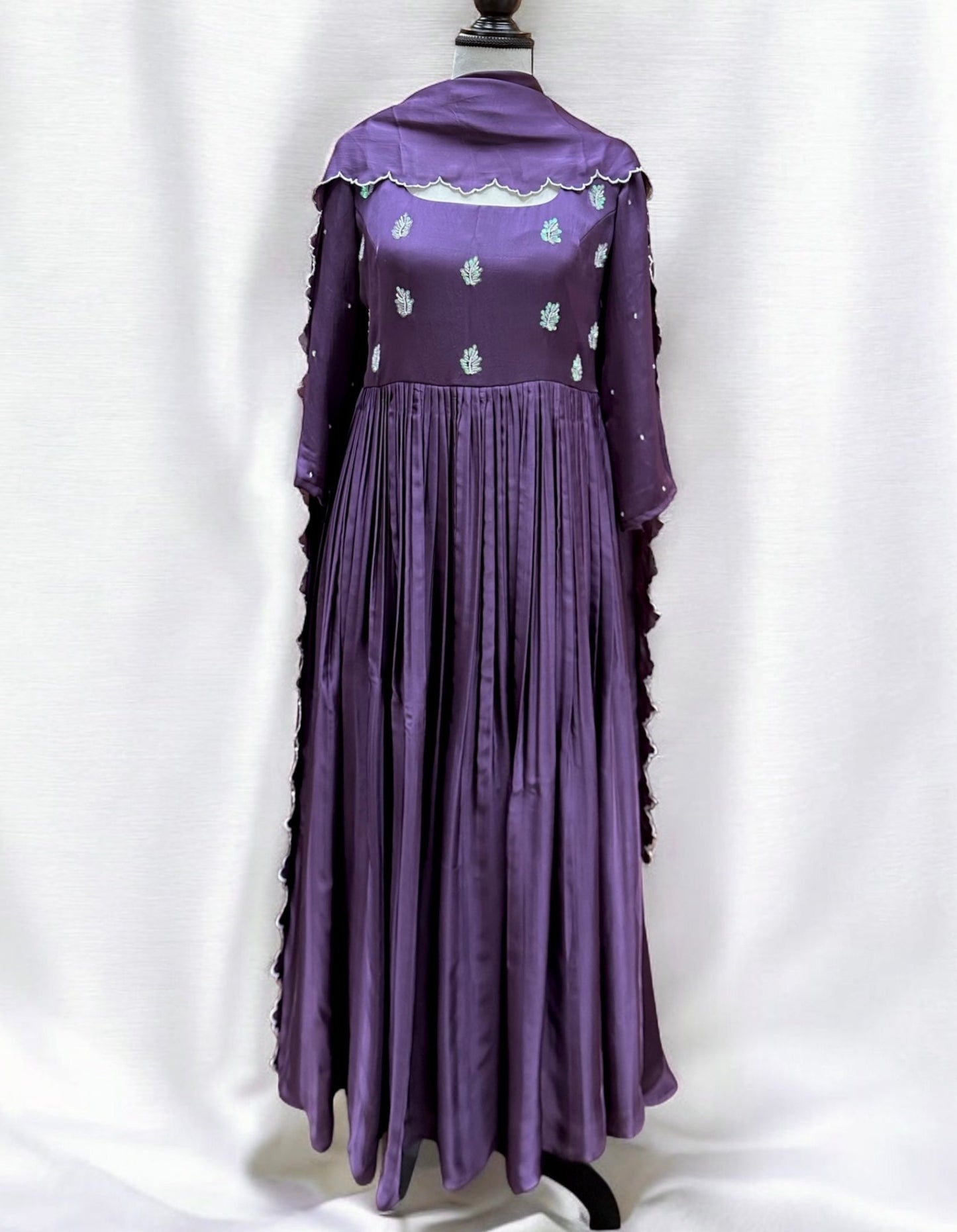 Lilac Modal silk Kurta set - The Story Kameez