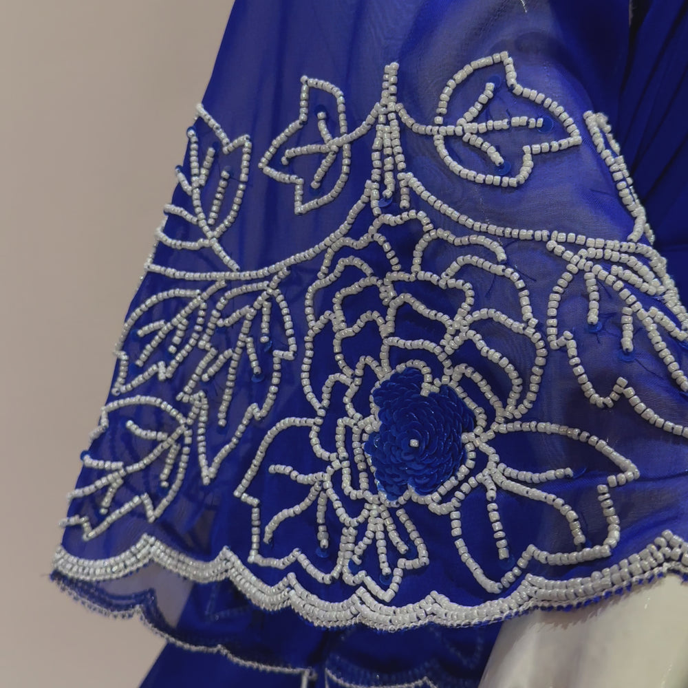 
                      
                        Load and play video in Gallery viewer, Cobalt blue Enchanted Kurta Set
                      
                    