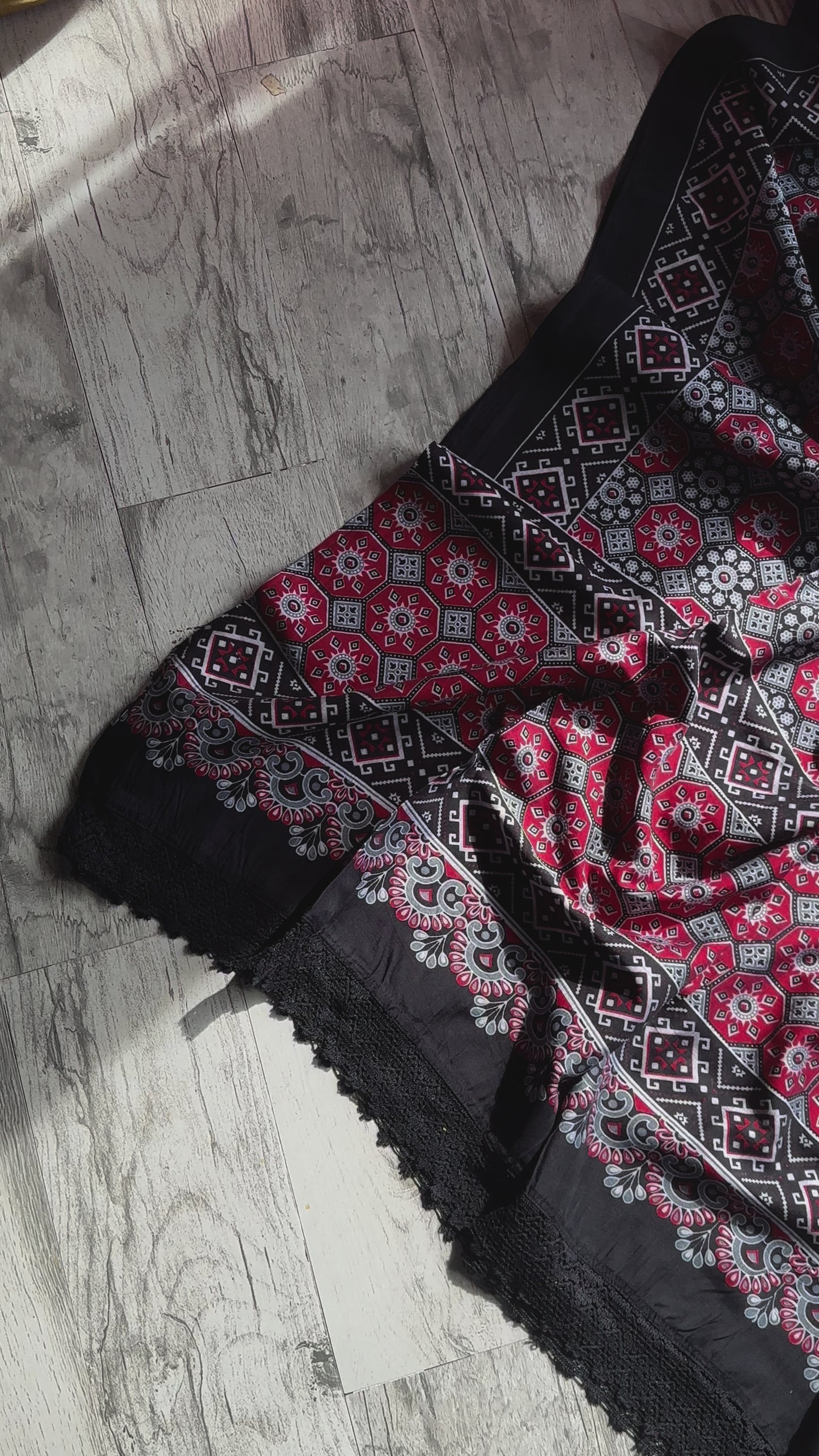 Ajrak Printed Dupattas- Design 3