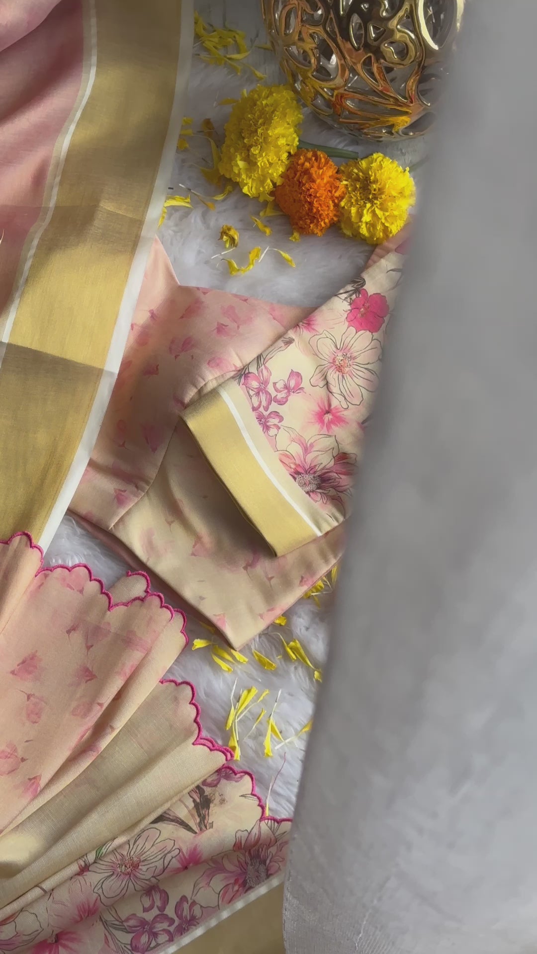 Onam Tissue Ombré saree