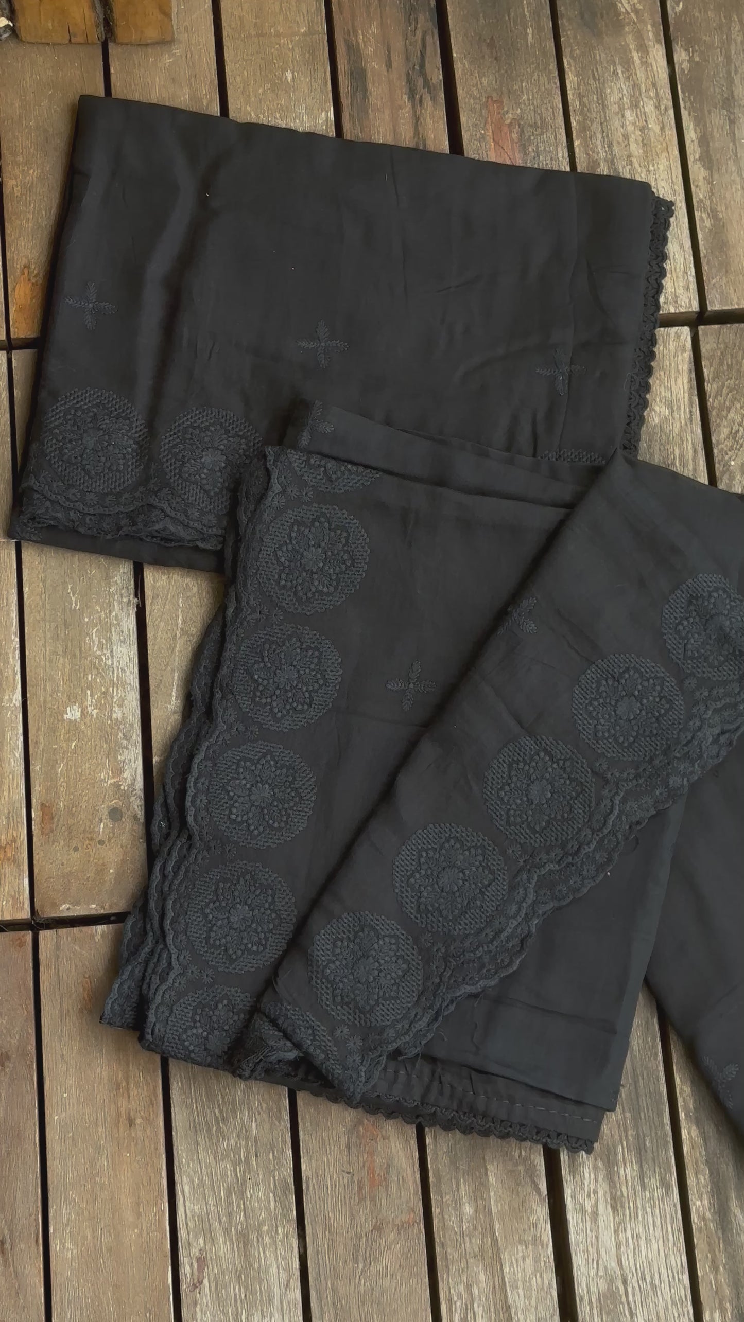 Black Mul Cotton Dupattas