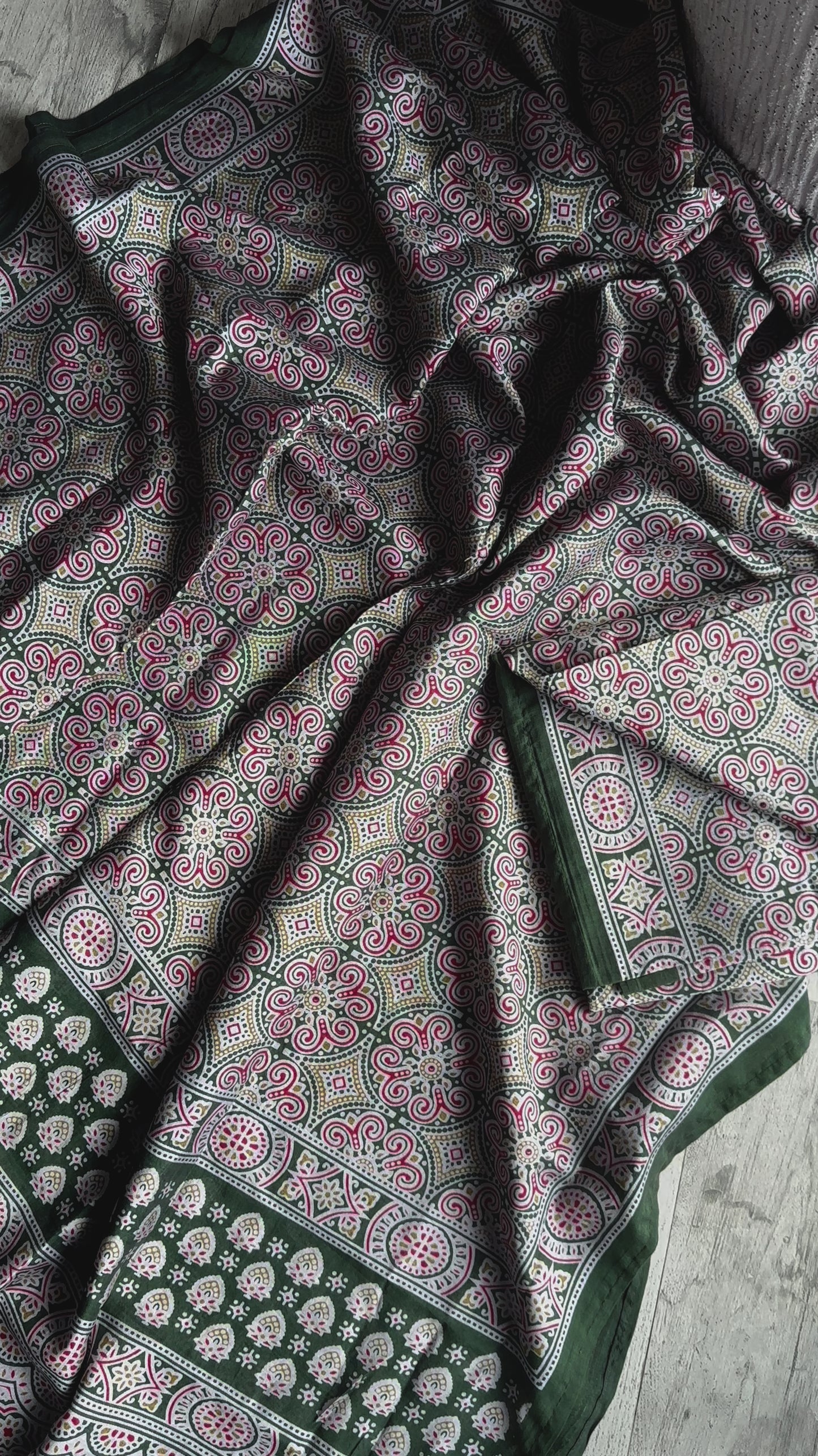 Ajrak Printed Flower Design-4