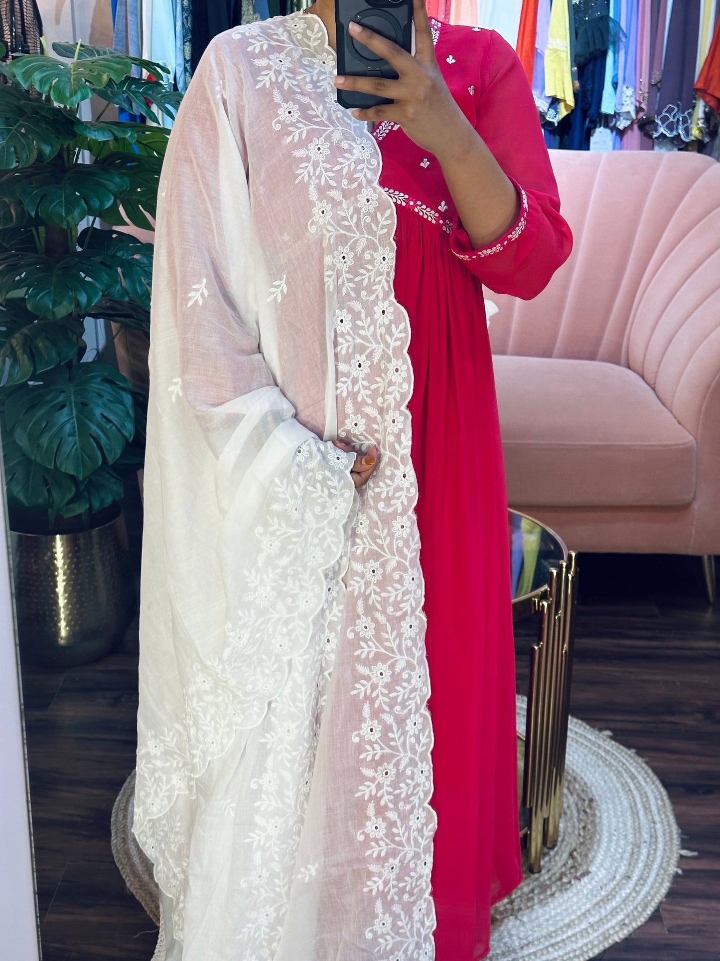 Pure white Dyeable - The Story Kameez