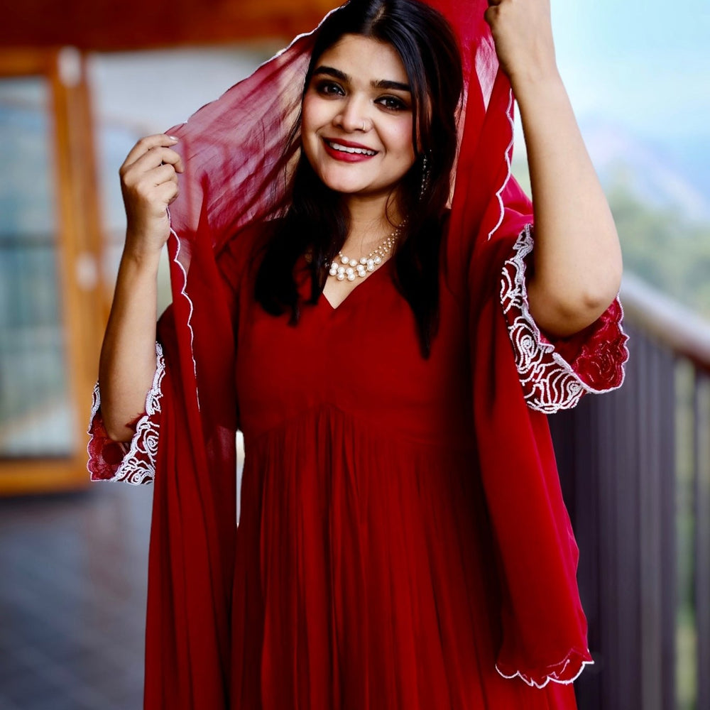 
                      
                        Rose Petal Enchanted kurta set - The Story Kameez
                      
                    