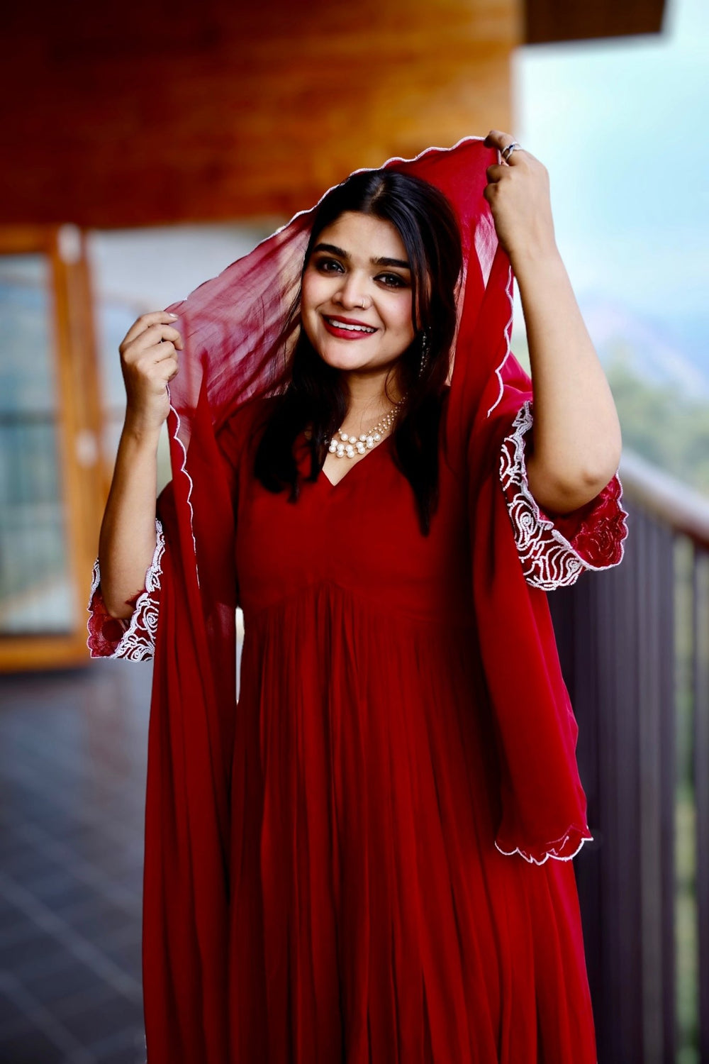 Rose Petal Enchanted kurta set - The Story Kameez